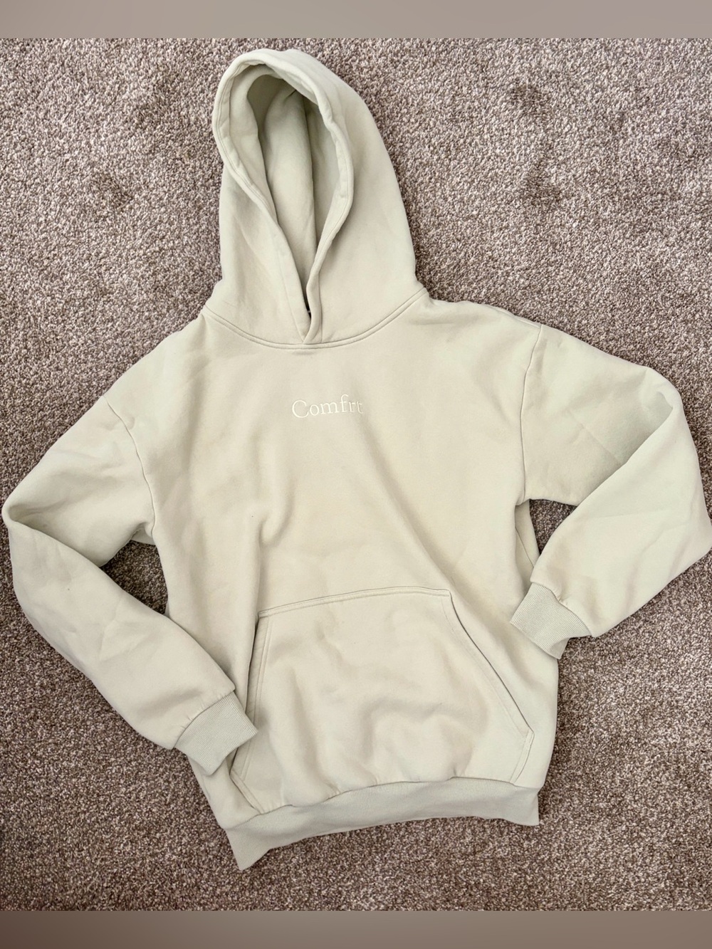 Unisex Comfrt Hoodie Sweatshirt in Green Tea